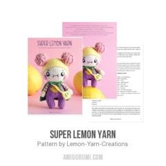 Super Lemon Yarn amigurumi pattern by Lemon Yarn Creations