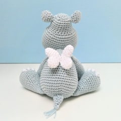 Holly the flying hippo amigurumi by Mrs Milly
