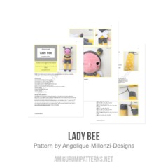 Lady Bee amigurumi pattern by Mrs Milly