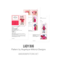 Lady Bug amigurumi pattern by Mrs Milly
