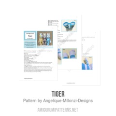 Tiger amigurumi pattern by Mrs Milly
