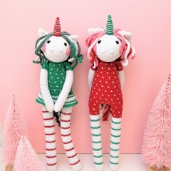 Unicorns Lily and Rosie amigurumi by Mrs Milly
