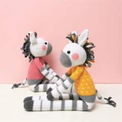 Zara and Ziva the Zebras amigurumi by Mrs Milly
