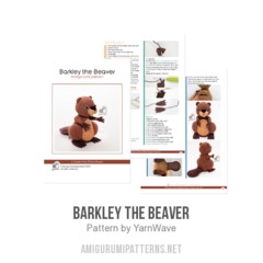 Barkley the Beaver amigurumi pattern by YarnWave
