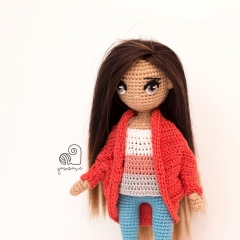 Doll Ava amigurumi pattern by YarnWave