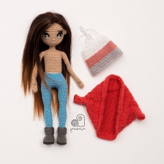 Doll Ava amigurumi pattern by YarnWave