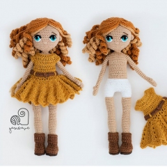 Doll Emma amigurumi pattern by YarnWave