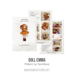 Doll Emma amigurumi pattern by YarnWave