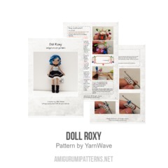 Doll Roxy amigurumi pattern by YarnWave