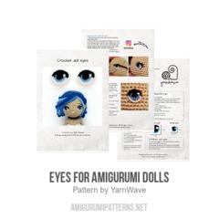Eyes for amigurumi dolls amigurumi pattern by YarnWave
