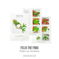 Felix the Frog amigurumi pattern by YarnWave