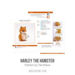 Harley the Hamster amigurumi pattern by YarnWave