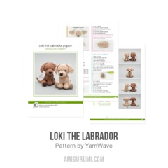 Loki the Labrador amigurumi pattern by YarnWave
