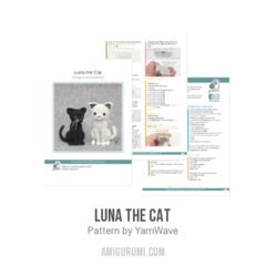 Luna the Cat amigurumi pattern by YarnWave