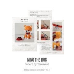 Nino the Dog amigurumi pattern by YarnWave