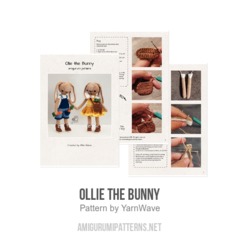 Ollie the Bunny amigurumi pattern by YarnWave