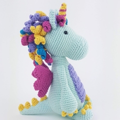 Dolores the Dragicorn amigurumi pattern by KateDusCrochet