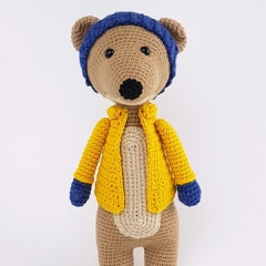 Wilbert the Weasel amigurumi pattern by KateDusCrochet