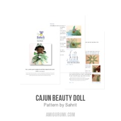 Cajun Beauty doll amigurumi pattern by Sahrit