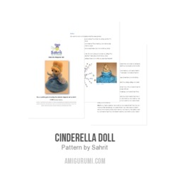 Cinderella doll amigurumi pattern by Sahrit