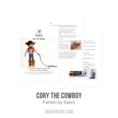 Cory the cowboy amigurumi pattern by Sahrit