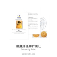 French beauty doll amigurumi pattern by Sahrit