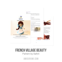 French village beauty amigurumi pattern by Sahrit