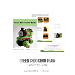 Green Choo Choo Train amigurumi pattern by Sahrit