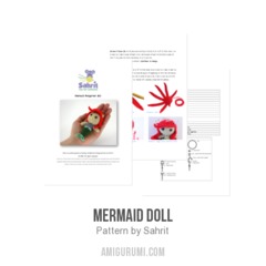 Mermaid doll amigurumi pattern by Sahrit