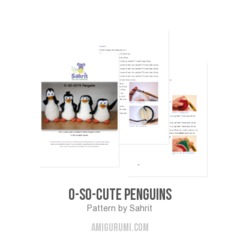 O-So-Cute Penguins amigurumi pattern by Sahrit