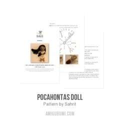 Pocahontas doll amigurumi pattern by Sahrit