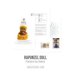 Rapunzel Doll amigurumi pattern by Sahrit