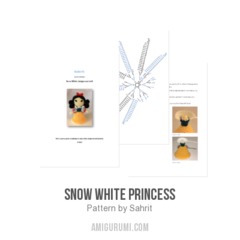 Snow White Princess amigurumi pattern by Sahrit