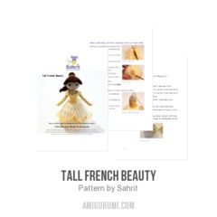 Tall French Beauty amigurumi pattern by Sahrit