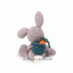 Lou, the bunny amigurumi pattern by leami