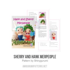 Sherry and Hank Merpeople amigurumi pattern by Shinygurumi