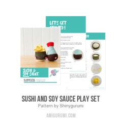 Sushi and Soy Sauce Play Set amigurumi pattern by Shinygurumi