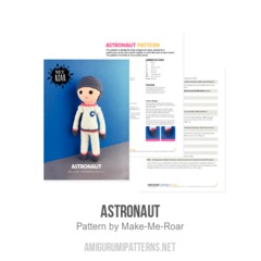 Astronaut amigurumi pattern by Make Me Roar