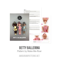 Betty Ballerina amigurumi pattern by Make Me Roar
