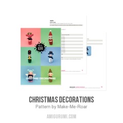 Christmas Decorations amigurumi pattern by Make Me Roar