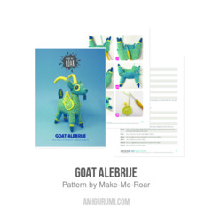 Goat Alebrije amigurumi pattern by Make Me Roar