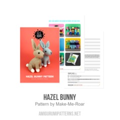 Hazel bunny amigurumi pattern by Make Me Roar
