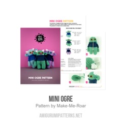 Mini Ogre amigurumi pattern by Make Me Roar