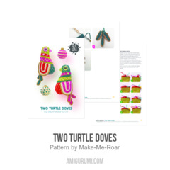 Two Turtle Doves amigurumi pattern by Make Me Roar