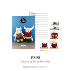 Viking amigurumi pattern by Make Me Roar