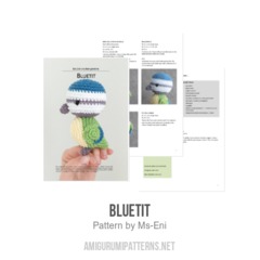 Bluetit amigurumi pattern by Ms. Eni