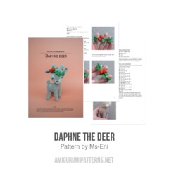 Daphne the deer amigurumi pattern by Ms. Eni