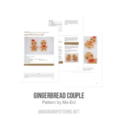 Gingerbread couple amigurumi pattern by Ms. Eni