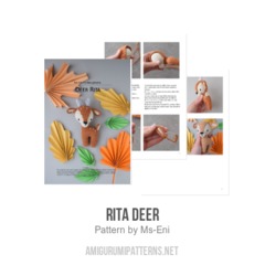 Rita deer amigurumi pattern by Ms. Eni