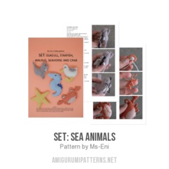 SET: sea animals amigurumi pattern by Ms. Eni